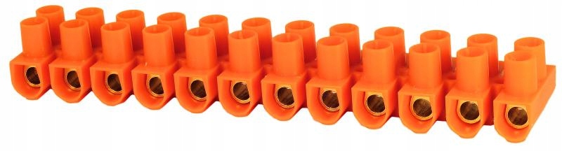 KOSTKA LISTWA zaciskowa TERMOPLASTYCZNA pomarańczowa 12-torów 4mm2 LTF12-4 Kod producenta 21310108