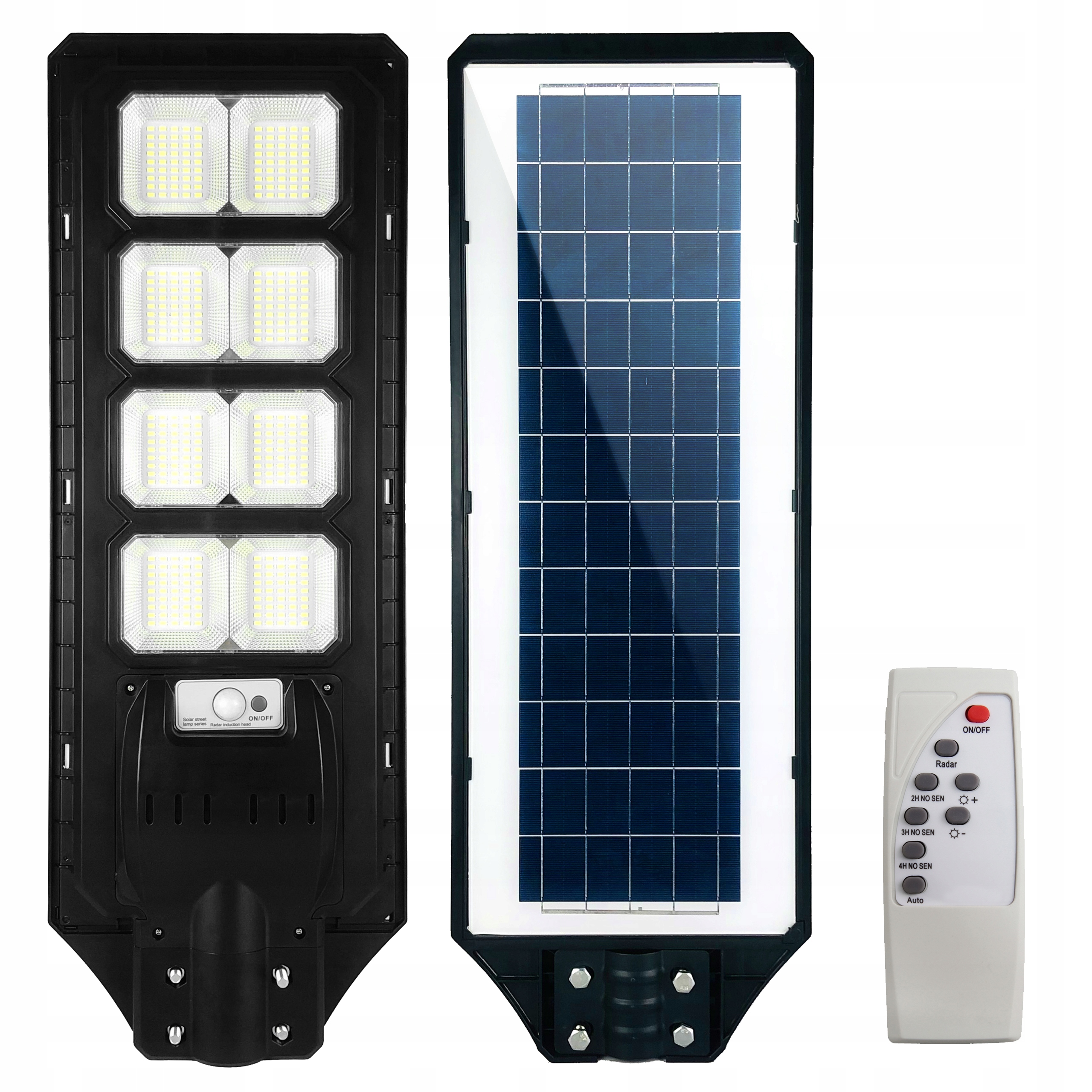 Lampa Solarna Uliczna 400W 4000W Led Z Czujnikiem Ruchu I Zmierzchu Pilot