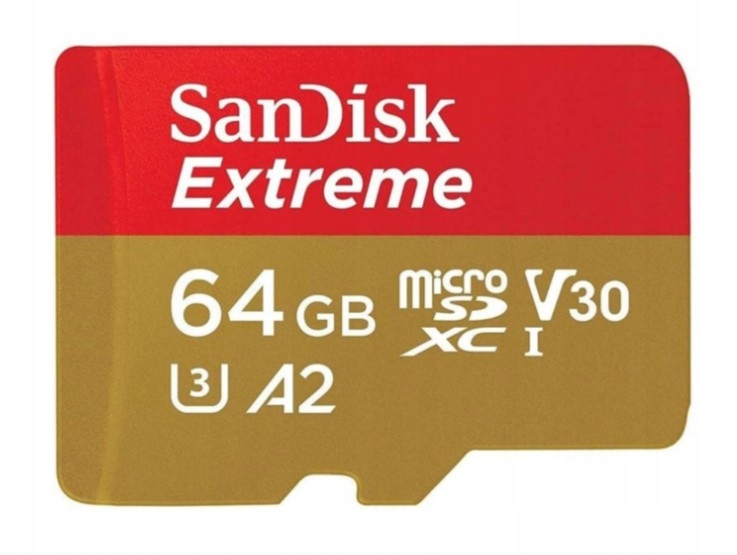 Paměťová karta SanDisk Extreme microSDXC 64 Gb Uhs-i U3 170/80 MB/s