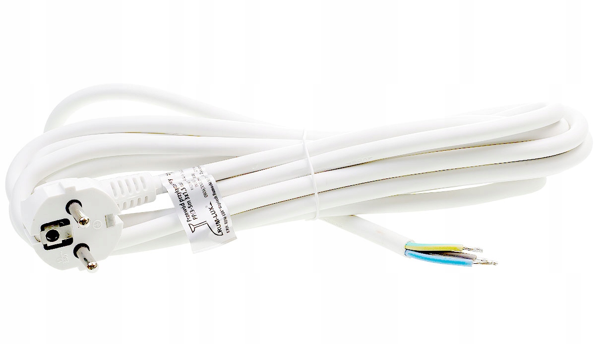 

Przewód przyłączeniowy kabel z wtyczką 5m 3x1,5