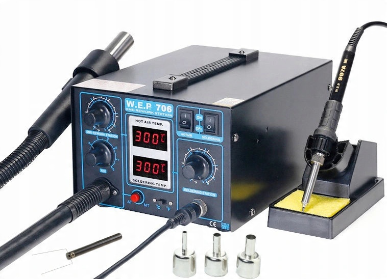 

Stacja Lutownicza Wep 706 2w1 Hotair