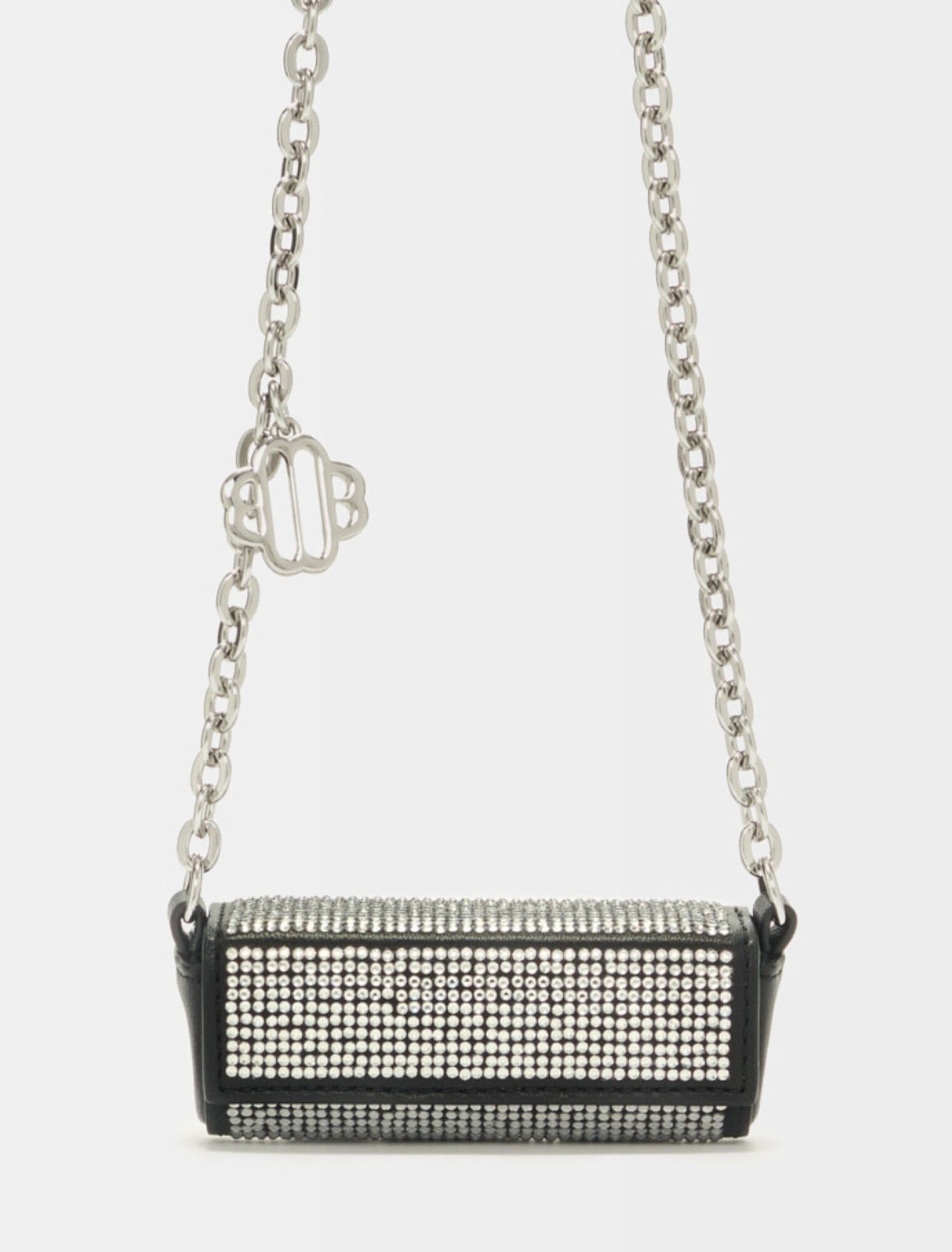 Pouzdro Maje Rhinestone Držák na rtěnku Petite Maroquinerie