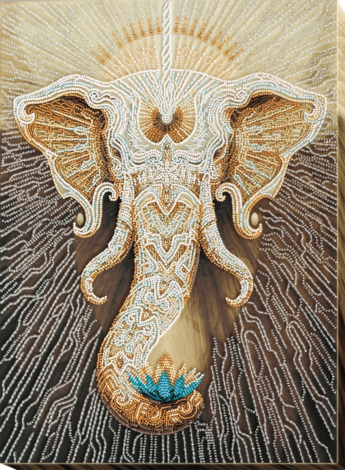 Sada na vyšívání korálků "Bílá" Diy sada korálků