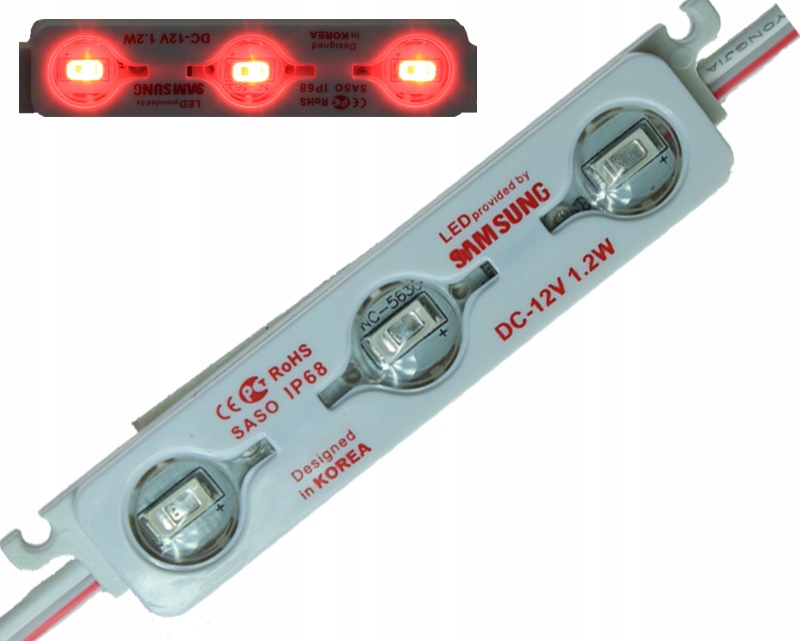 

Moduł Led Samsung Led 1,2W Soczewka Czerwony