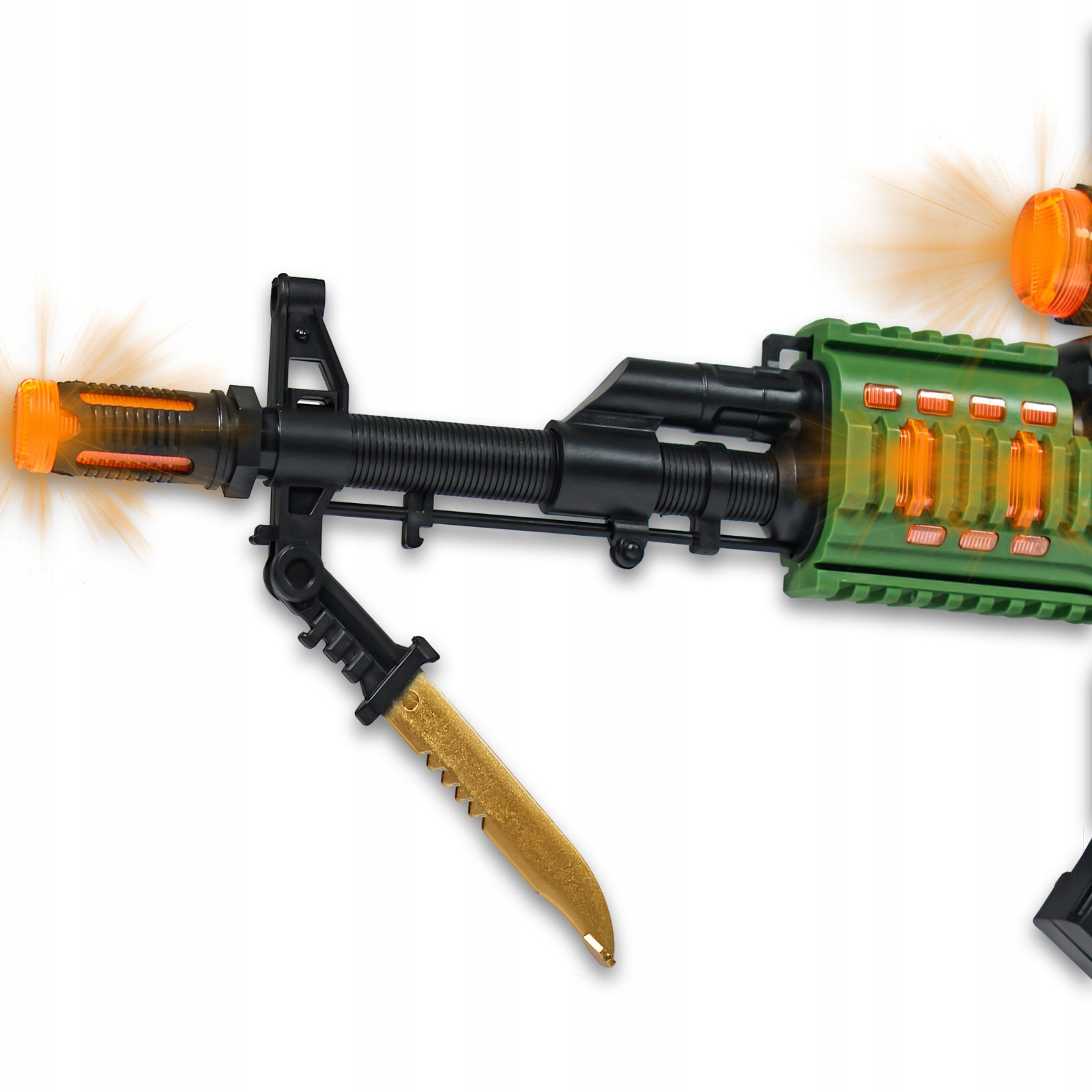 PISTOLET KARABIN AK47 ZABAWKA BROŃ DLA DZIECI ŚWIATŁO DŹWIĘK NA BATERIE EAN (GTIN) 5905868463163