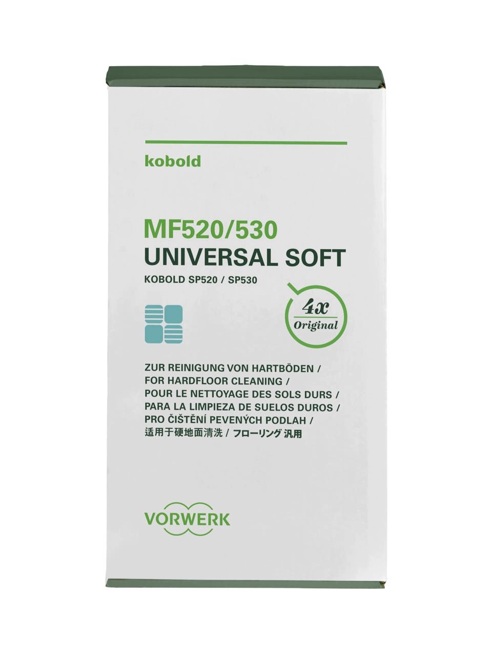 Univerzální hadříkové mopy pro Vorwerk Kobold VK140 VK150 MF520/530 4 ks