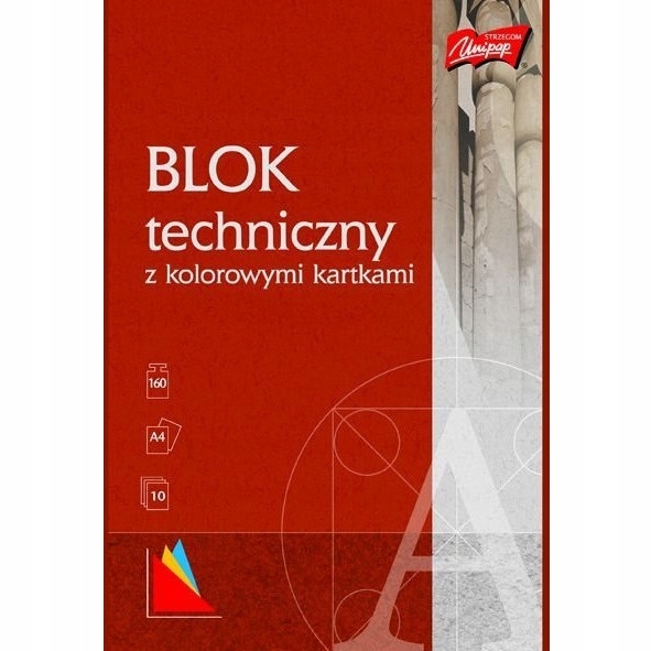 

Blok techniczny kolor A4 10 kartek Unipap