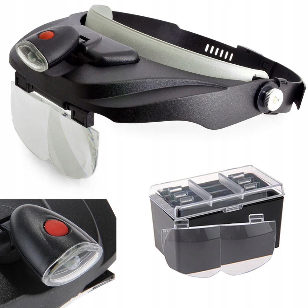 

Lupa Nagłowna Okulary Precyzyjne Mocny Led 3,5x