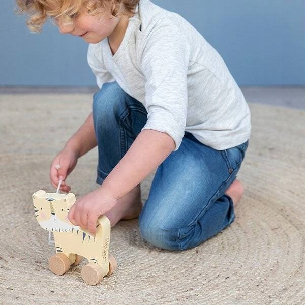 Little Dutch Tygrysek do ciągnięcia Materiał drewno