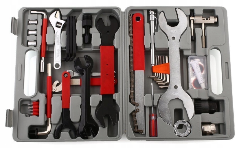 ZESTAW NARZĘDZI DO ROWERU 44 SZTUKI*GRATIS*OKAZJA* Marka bez marki