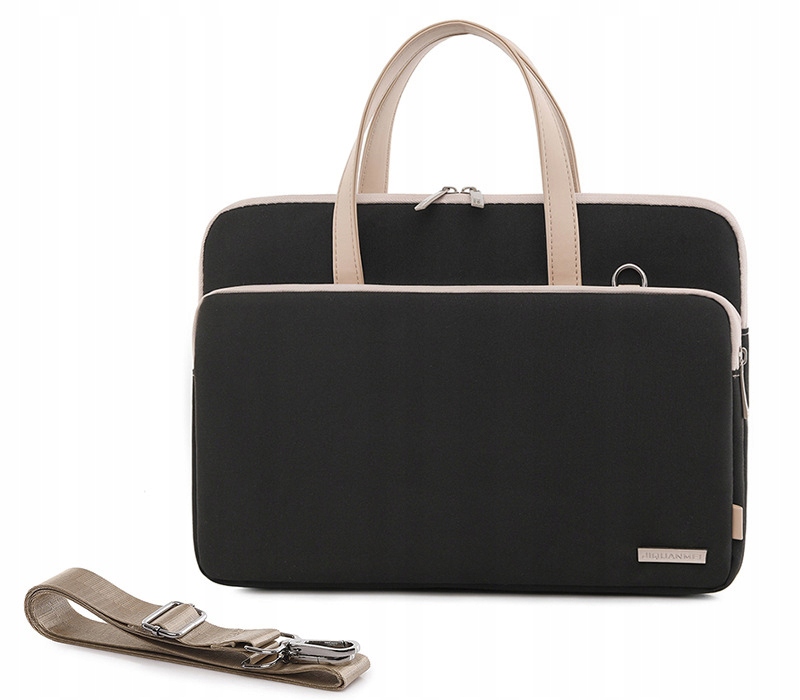 Torba Na Laptopa 15,6 Cali Damska Czarna Na Ramię Do Ręki Biznesowa