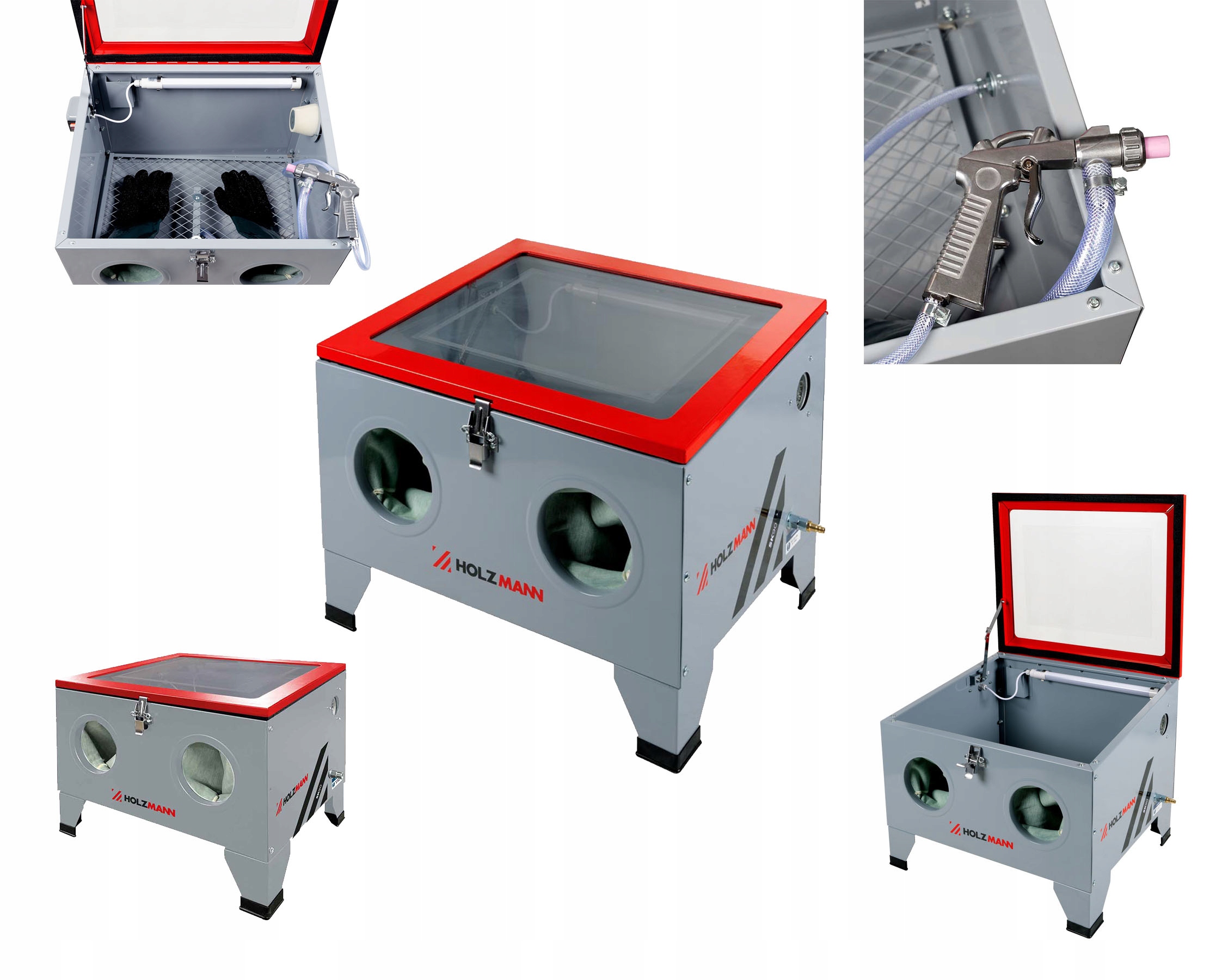 Kabinová pískovačka, kabina pro pískování 90 litrů, horní otevírání 5 kg