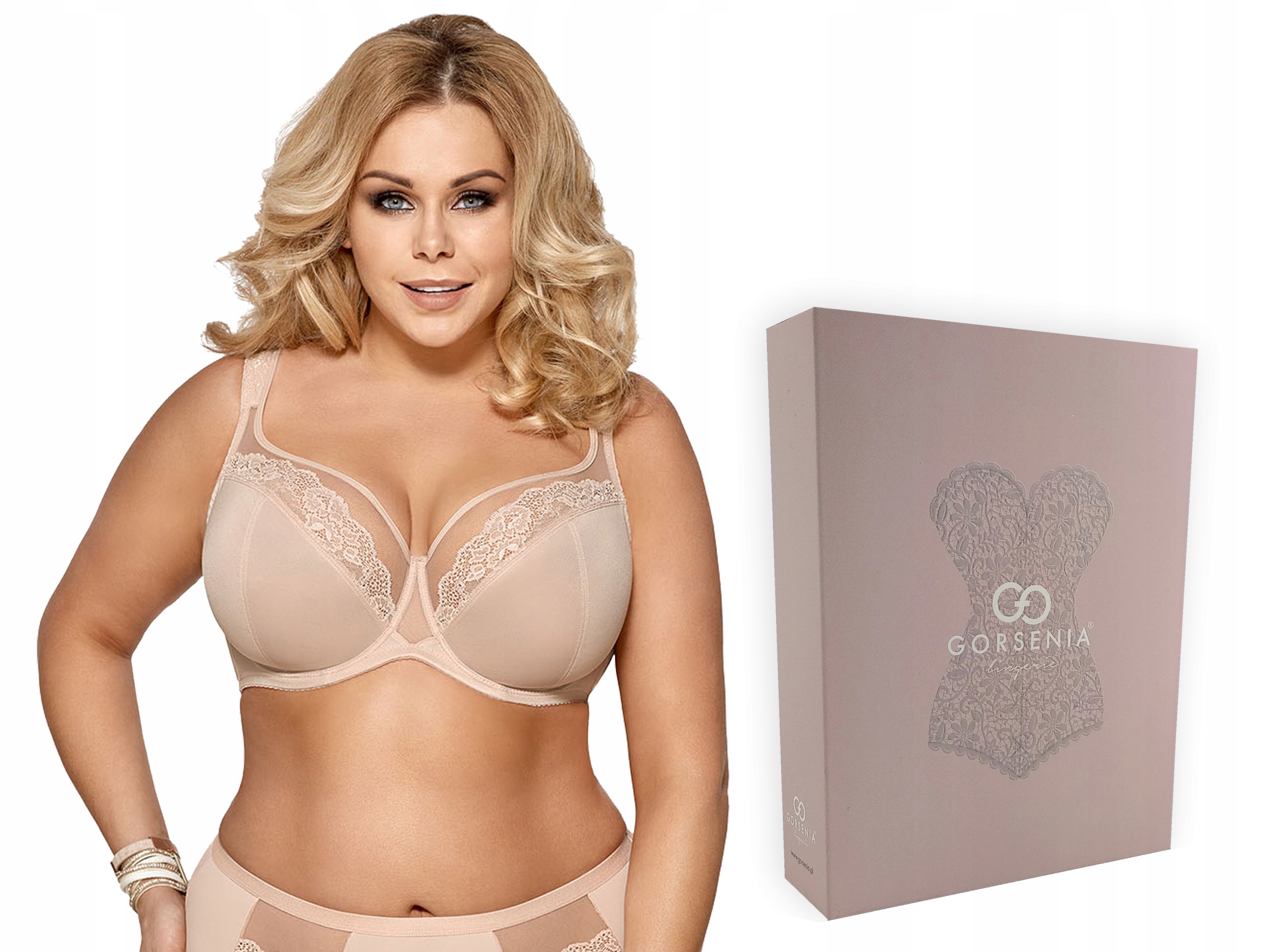 

Gorsenia K441 Luisse Biustonosz Miękki, Beż, 80G