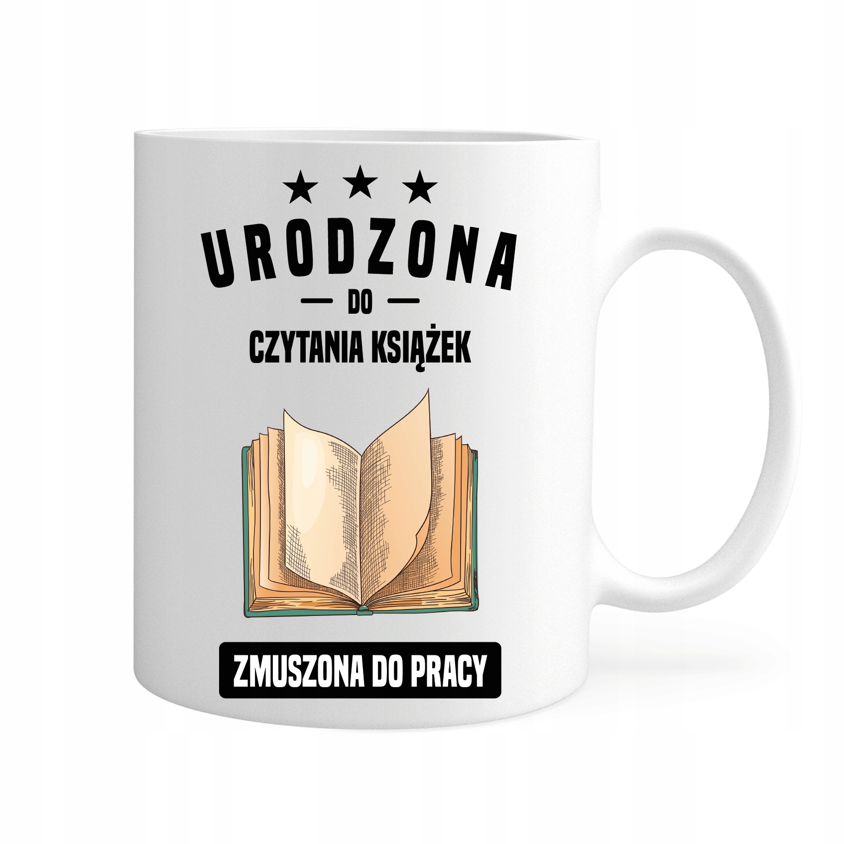 

Kubek Urodzona Do Czytania Książek