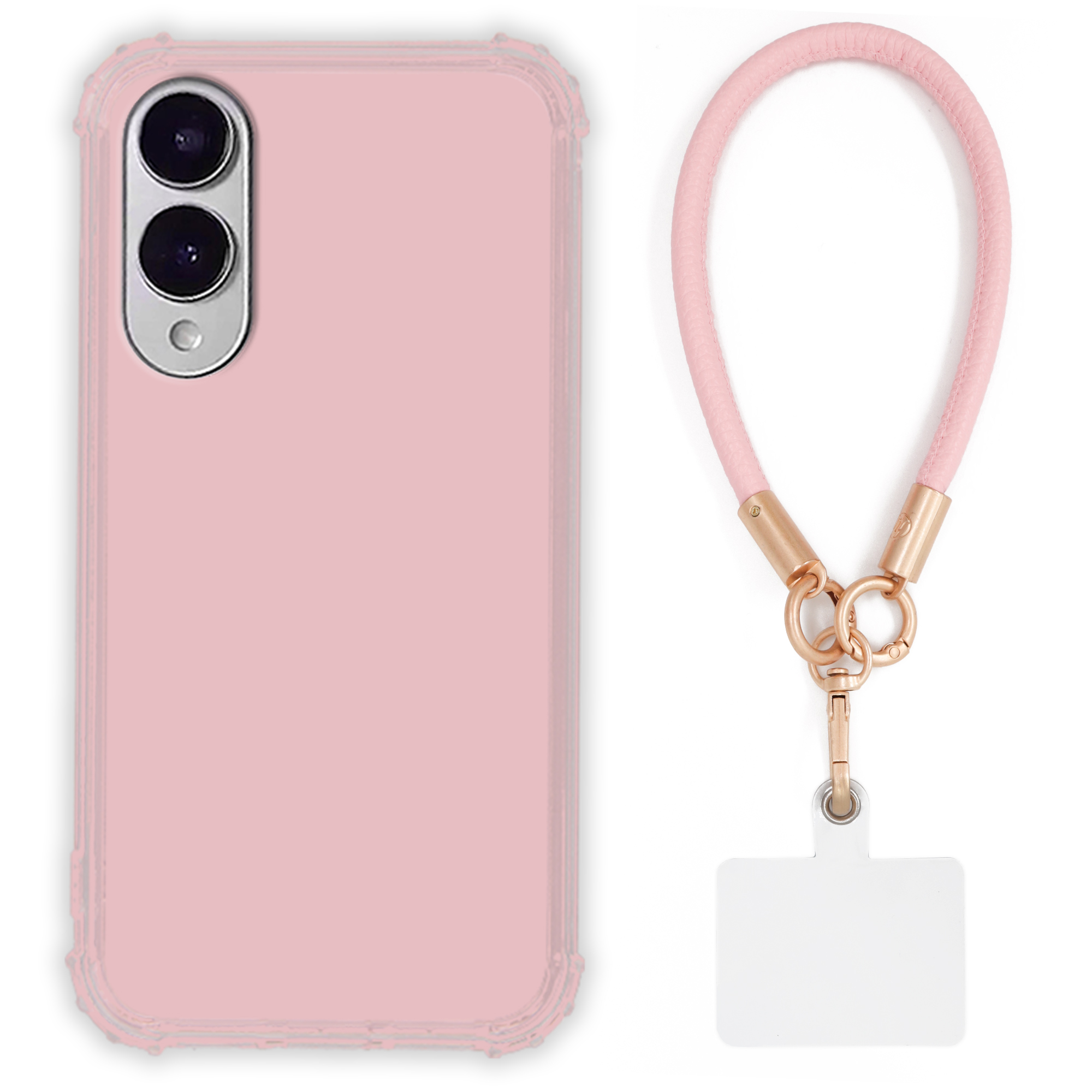 Puzdro Pre Samsung S25 Edge Case Antishock Pinky Ružové vodítko Sada Odolné