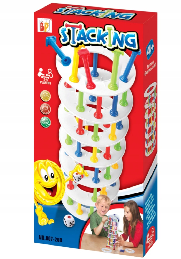 GRA ZRĘCZNOŚCIOWA RUCHOMA KOLOROWA WIEŻA Kod producenta 0298