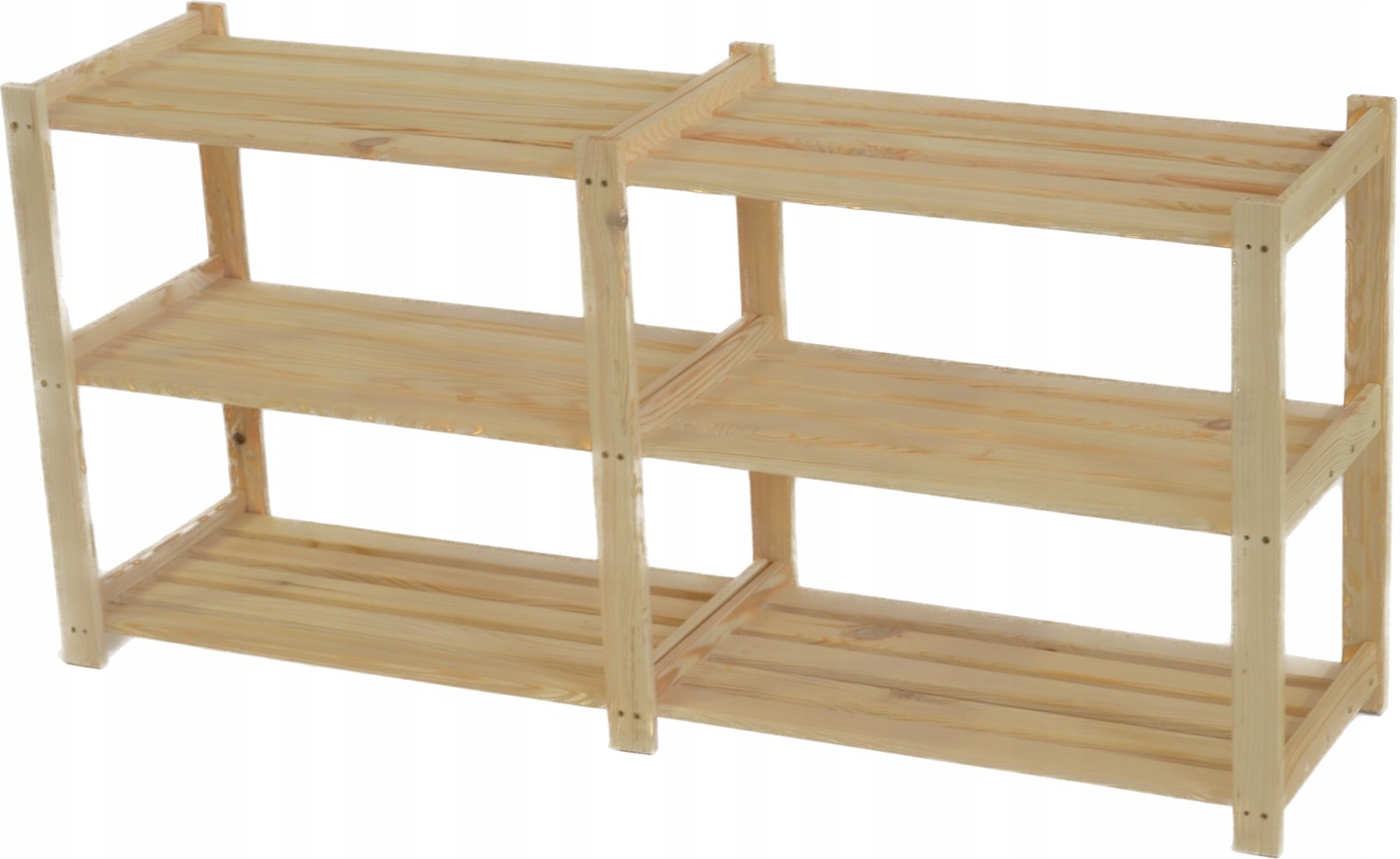 Dřevěný Regál Do Spíže Sklepní Garáže Kanceláře 59x125,6x32,9 3 Polic Eko