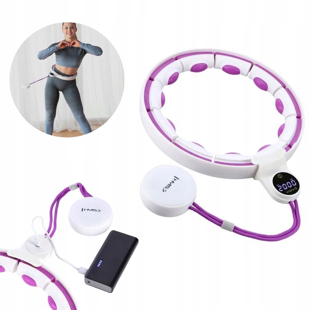 Smart zeštíhlující hula hoop spalovač tuků se závažím počítadlo Hms