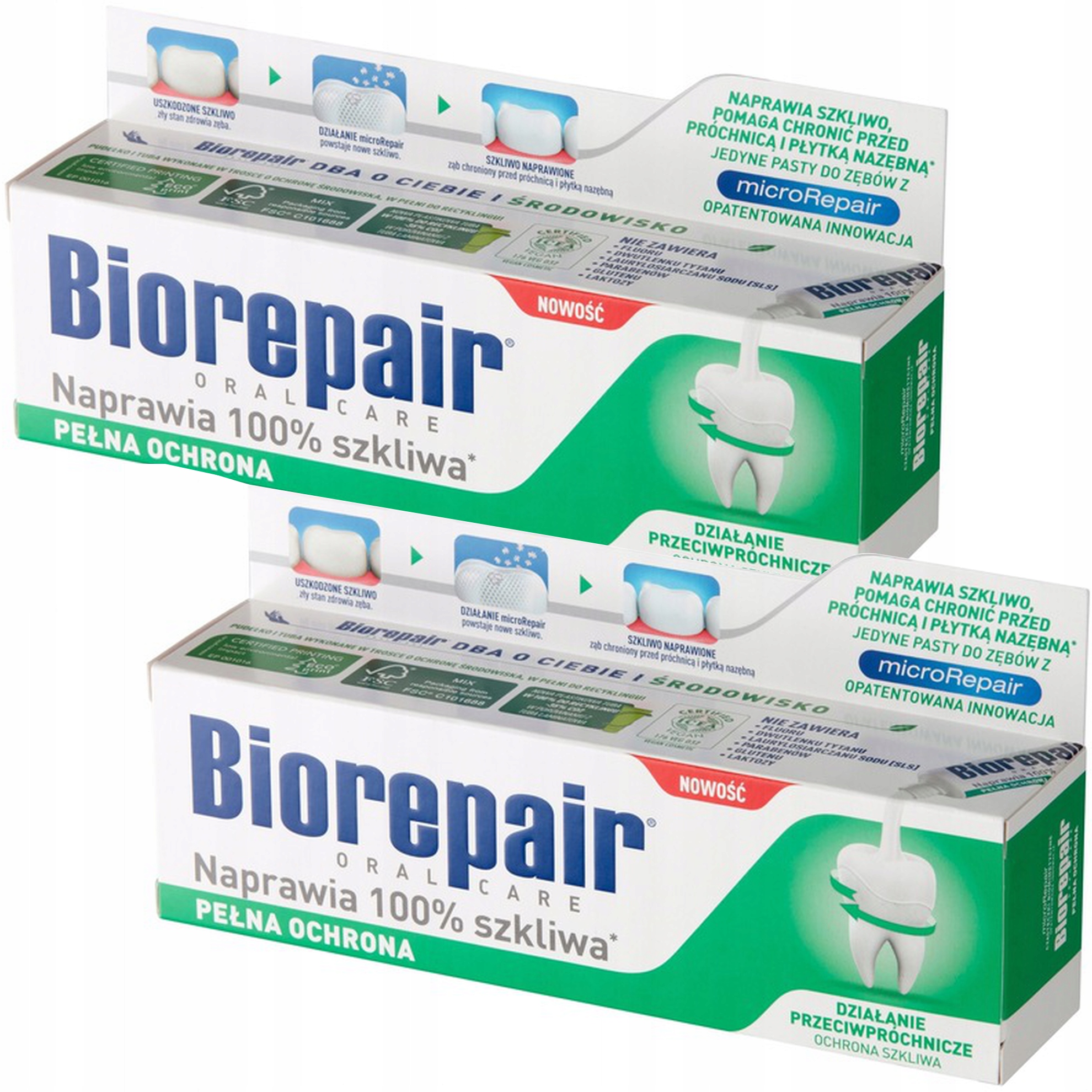 

2 Pasta do Zębów BioRepair Total Protective Repair