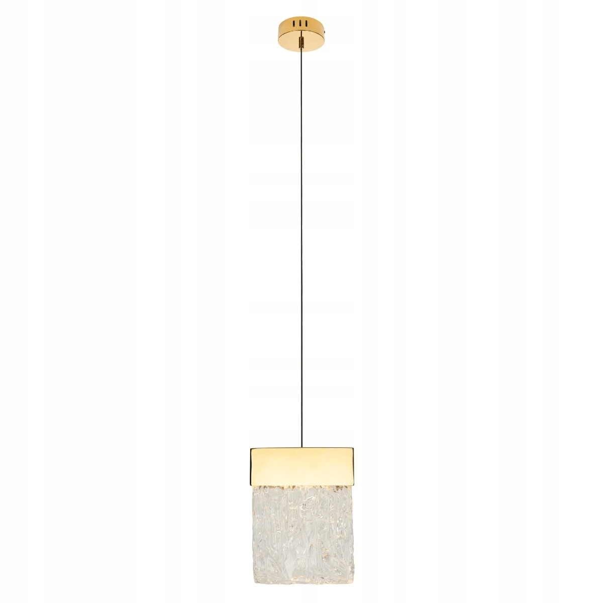 Závesná Led lampa zlaté krištáľové glamour tienidlo 3000K Maxlight