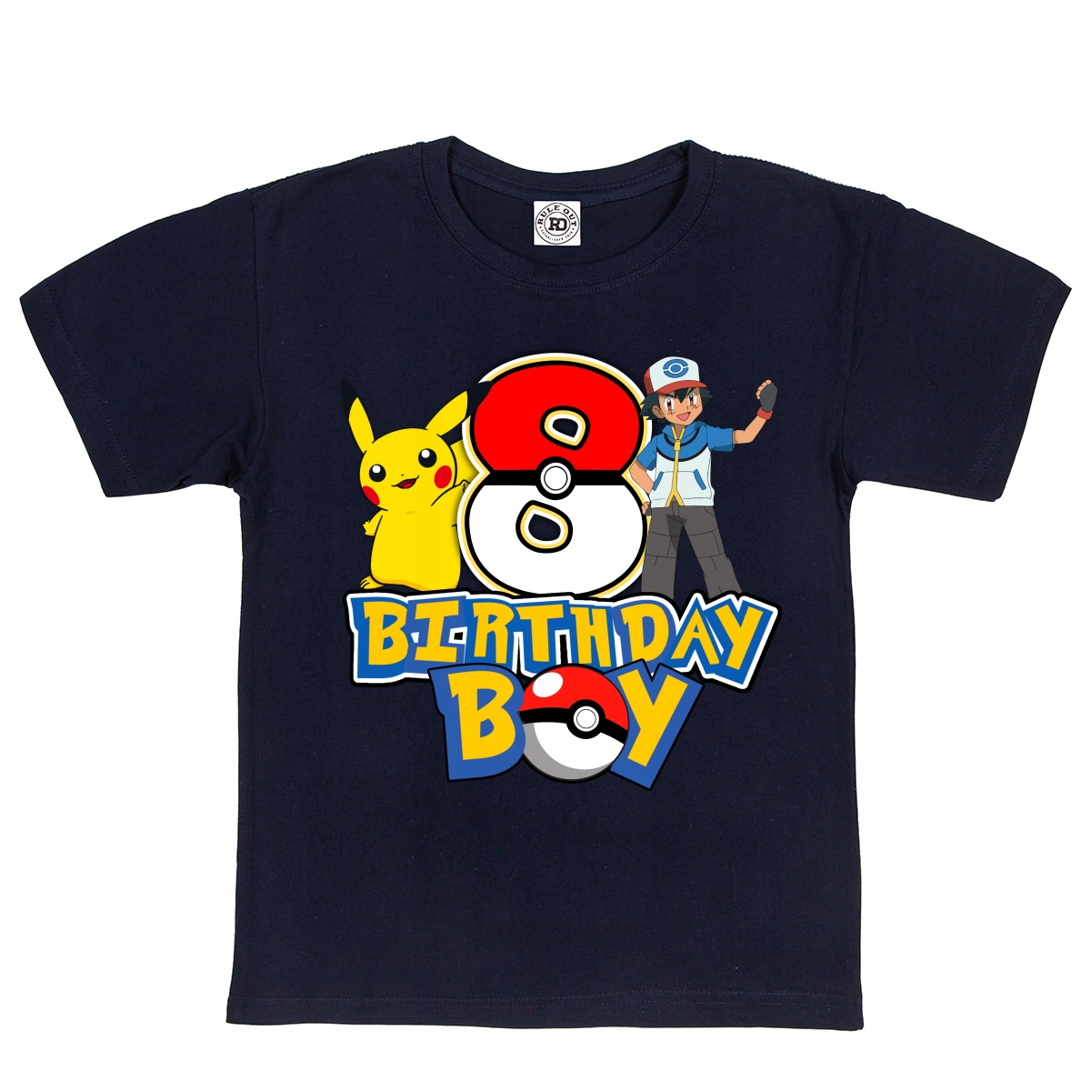 

Dziecięca Koszulka Na 8 Urodziny Pikachu Pokemon