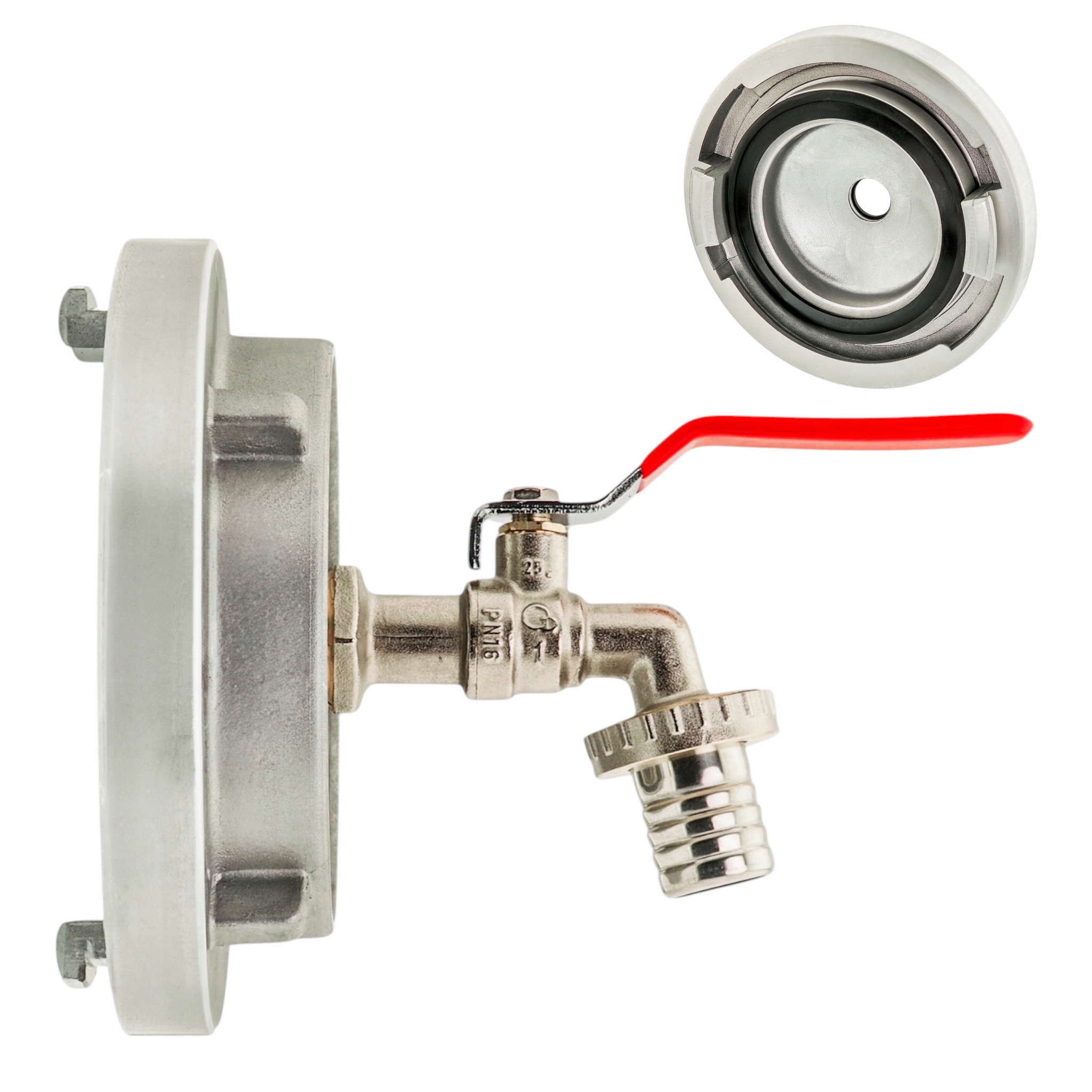 Hydraulická redukce A-110 s čerpacím ventilem pod hadice 1" Polský Výrobek