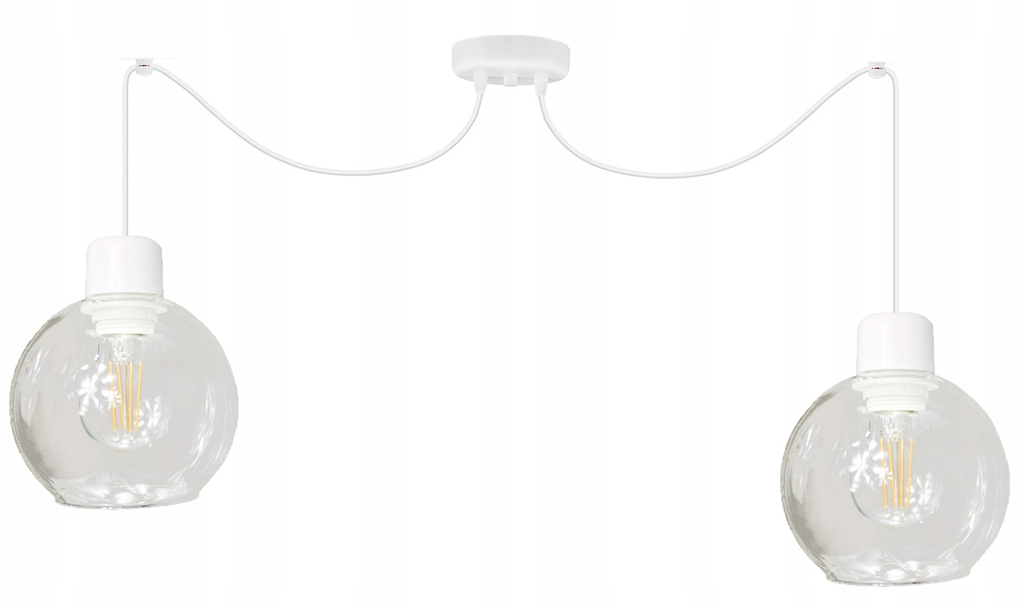 Závěsná Lampa Pavouk Lustr Skleněná Led Stínidla