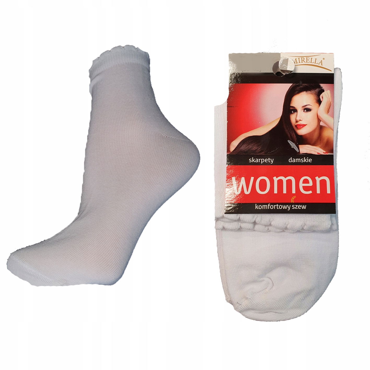 

Damskie skarpety bawełniane 39-42 Biały
