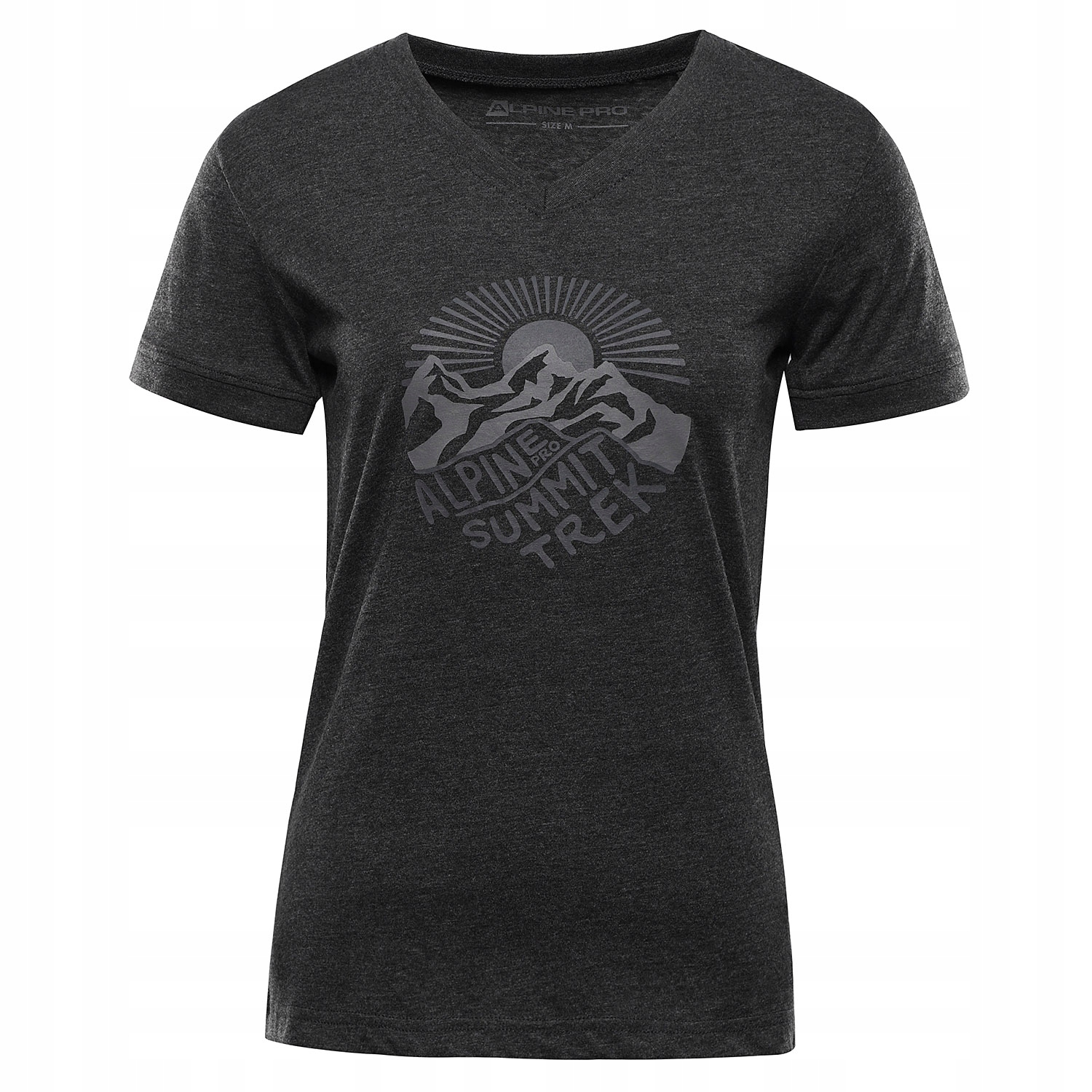 Koszulka damska turystyczna Alpine Pro Nogera k.ciemnoszary r.XXL