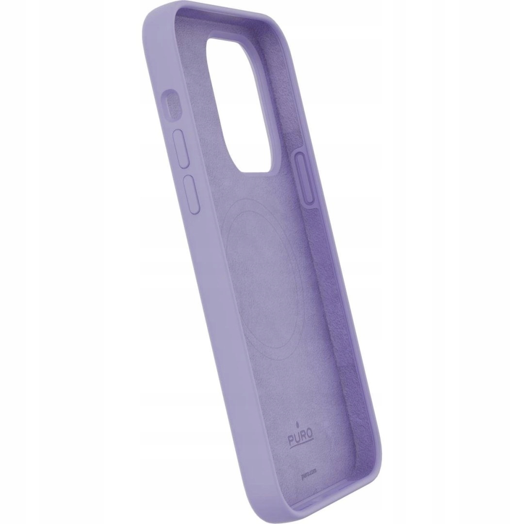 Etui silikonowe Puro Icon Mag MagSafe do iPhone 14 Pro lawendowe