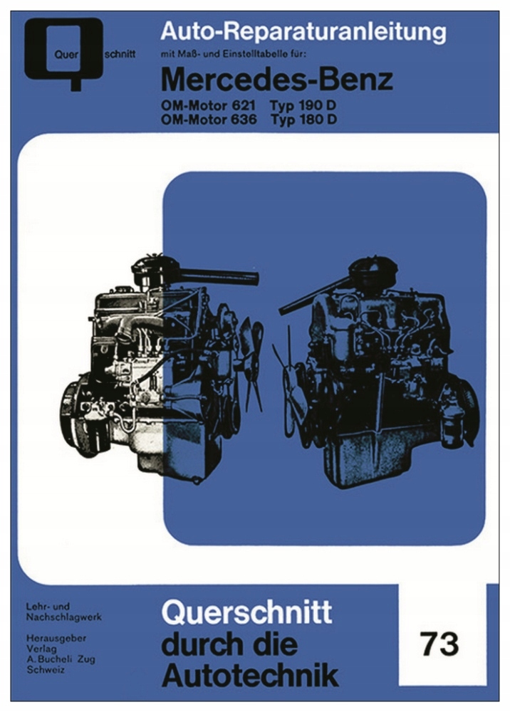 Mercedes 180D 190D Надувний човен instr. ремонт двигунів