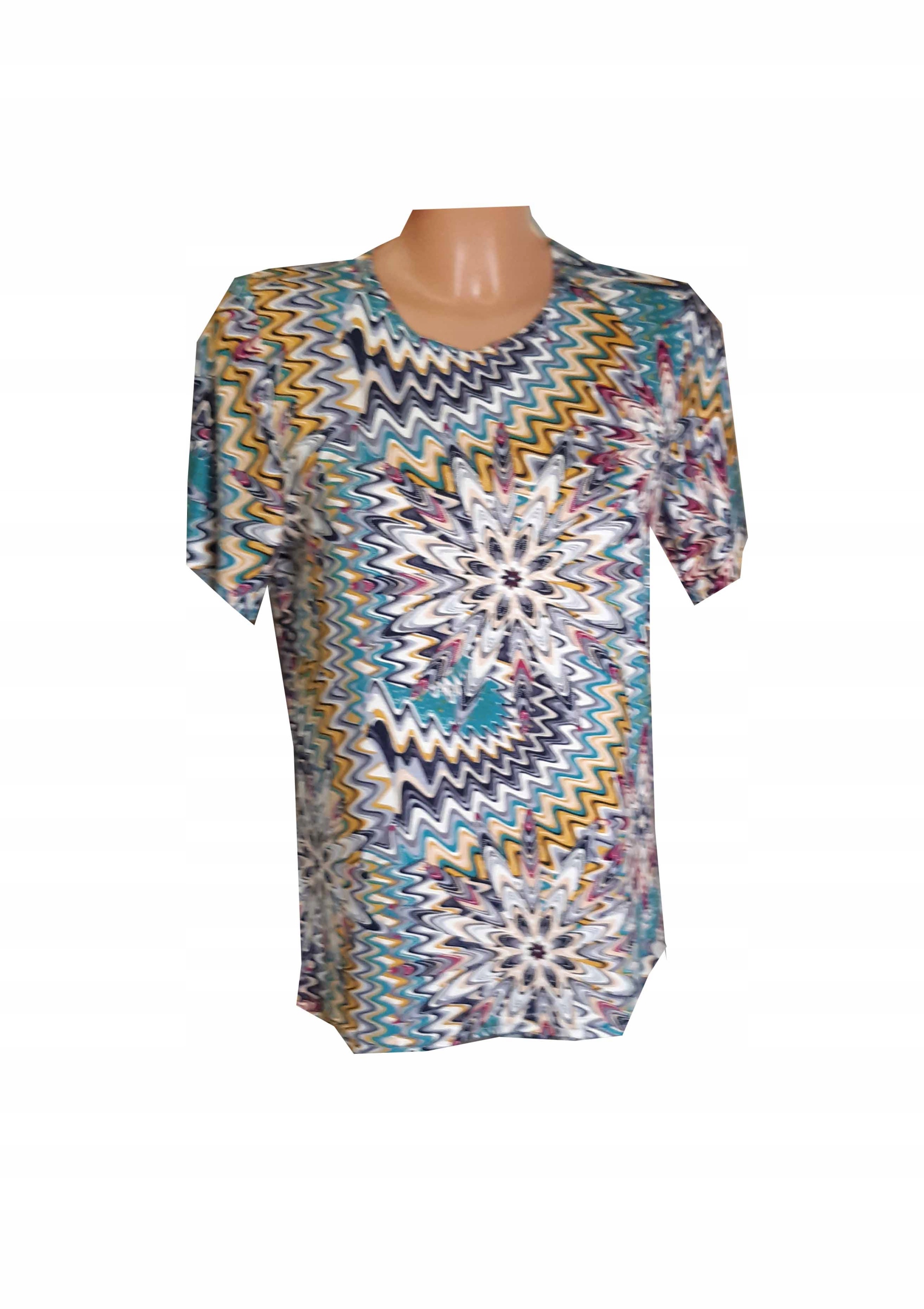 

Elegancka damska bluzka krótki rękaw kobieca XXXXL