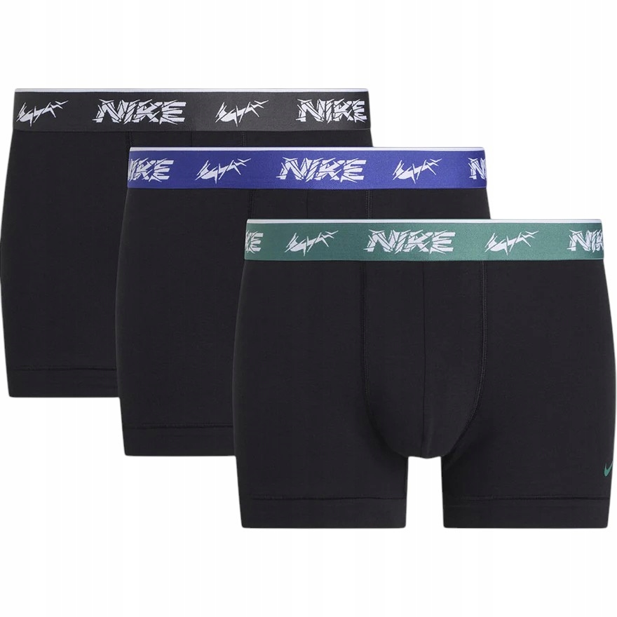 Pánské Slipy Nike , 3 ks, černé, velikost XL