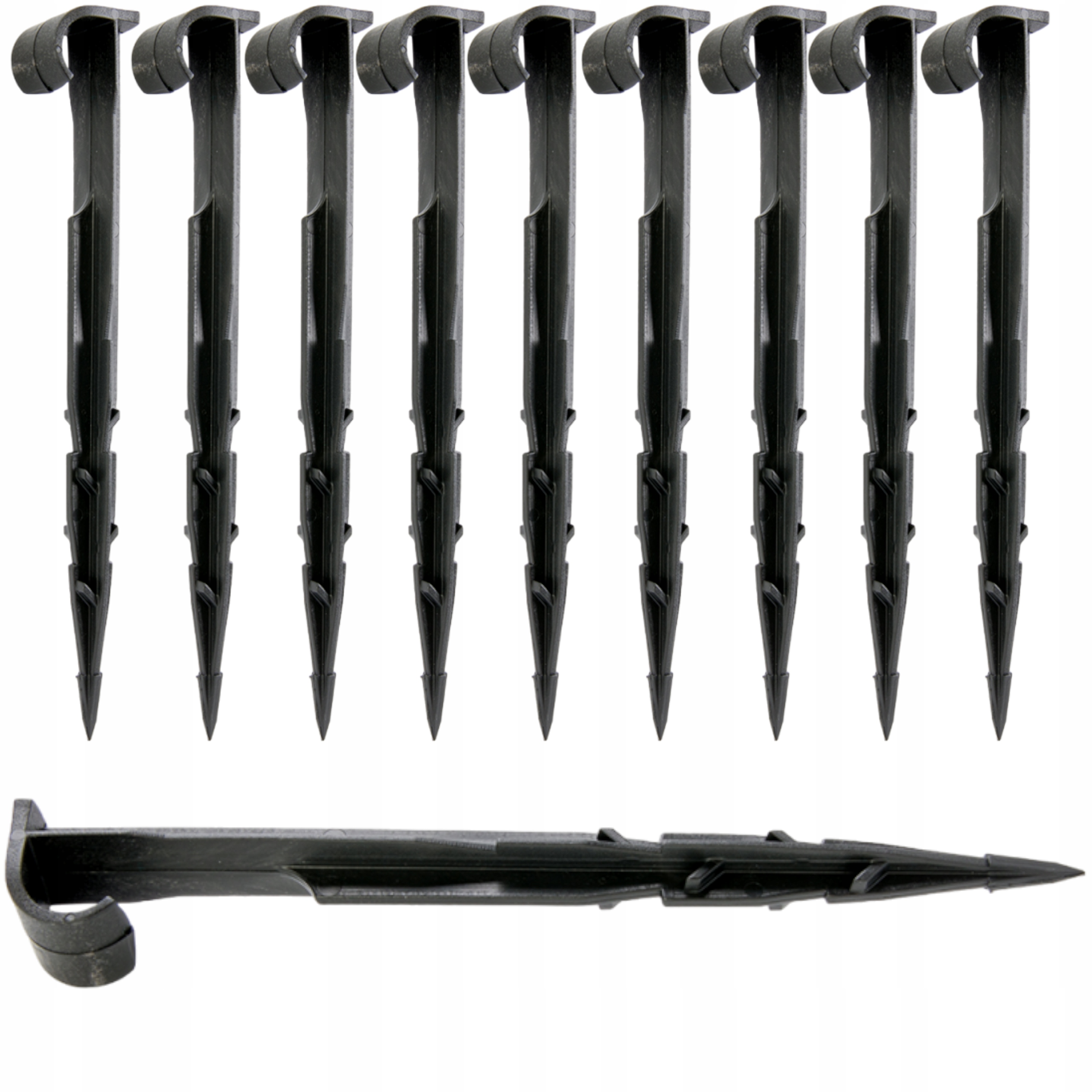 10 szt SZPILKI UCHWYT KOTWA do wąż linii KROPLUJĄCEJ rury MONTAŻOWEJ