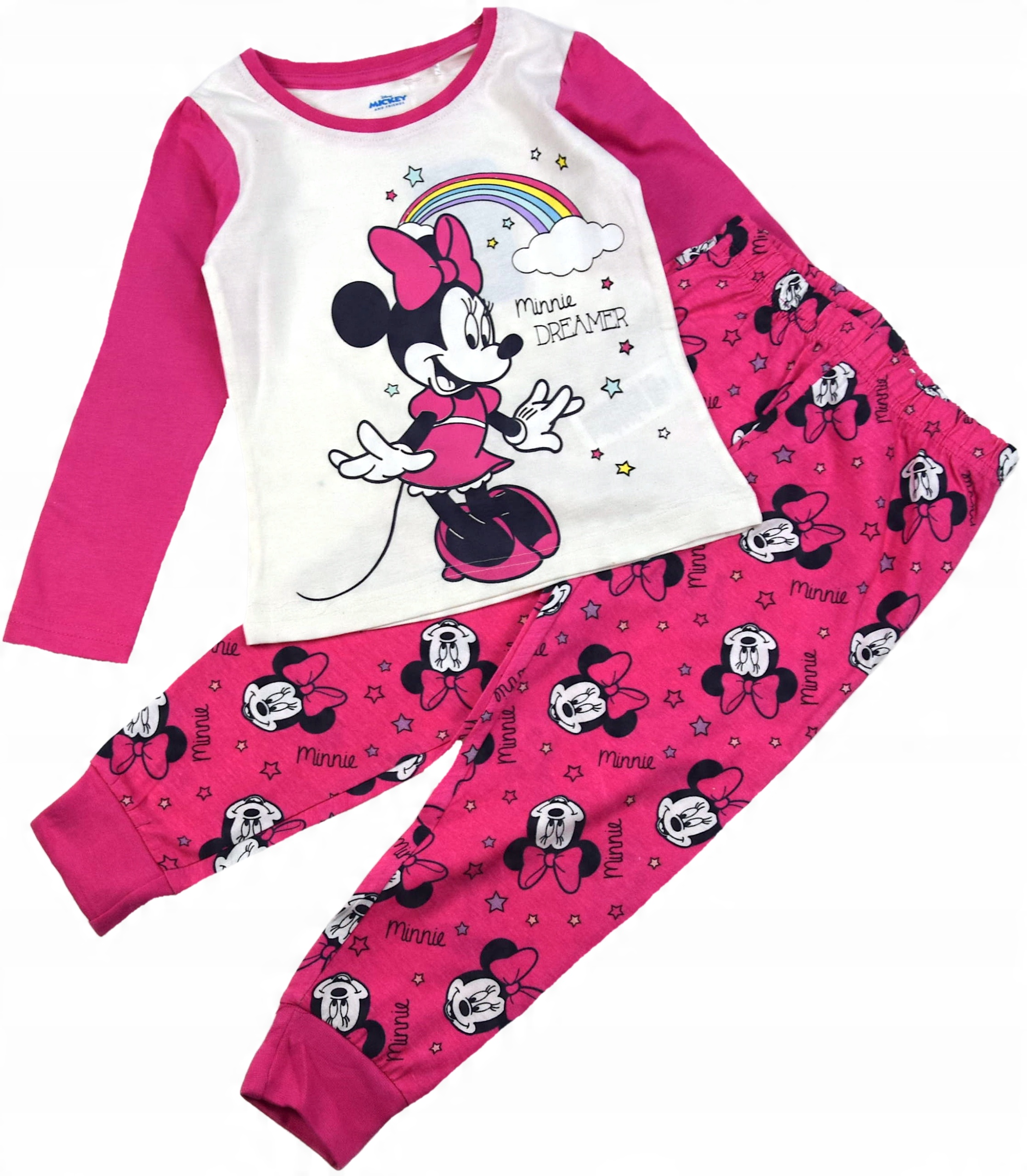 

Piżama Piżamka Myszka Minnie Tęcza Fuksja 116
