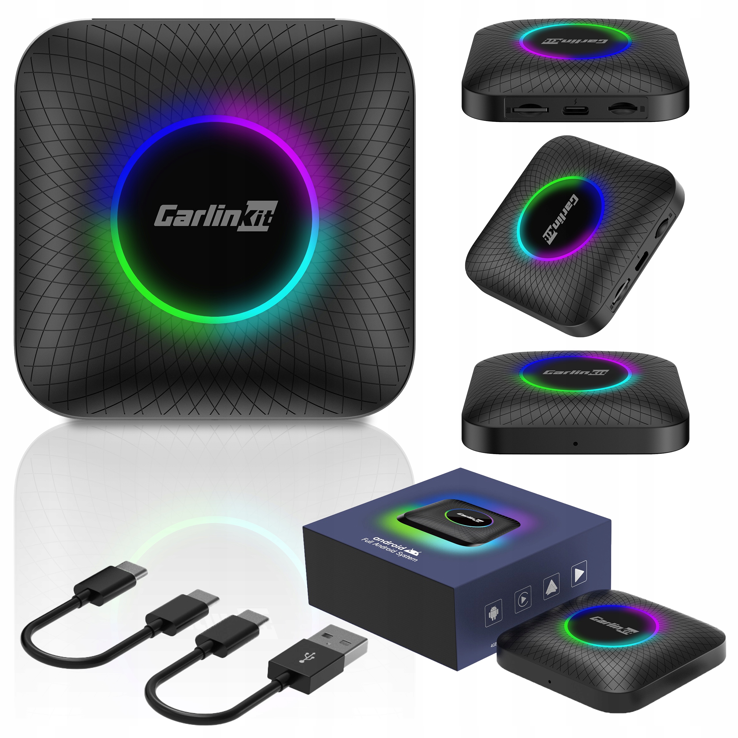 Carlinkit Tbox Ambient Rgb 4/64GB Apple CarPlay Android Auto Carlink Sim karta