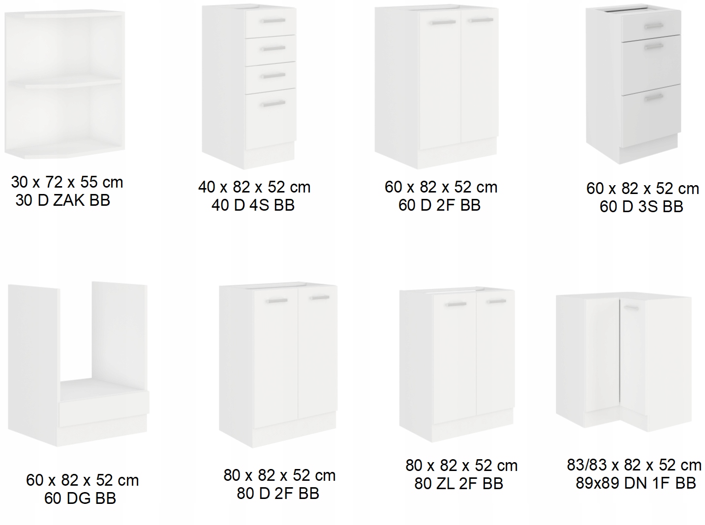 Szafka kuchenna ARA 80 cm z półką HIT SPRZEDAŻY Marka BroMARKT