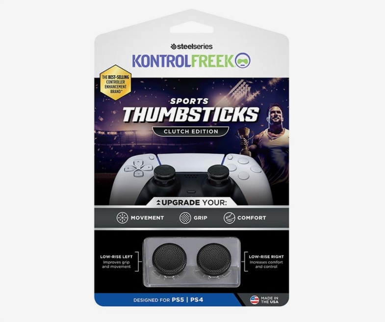 Nakładki na gałki analogowe KontrolFreek Sports Clutch Black Clear Kit PS5