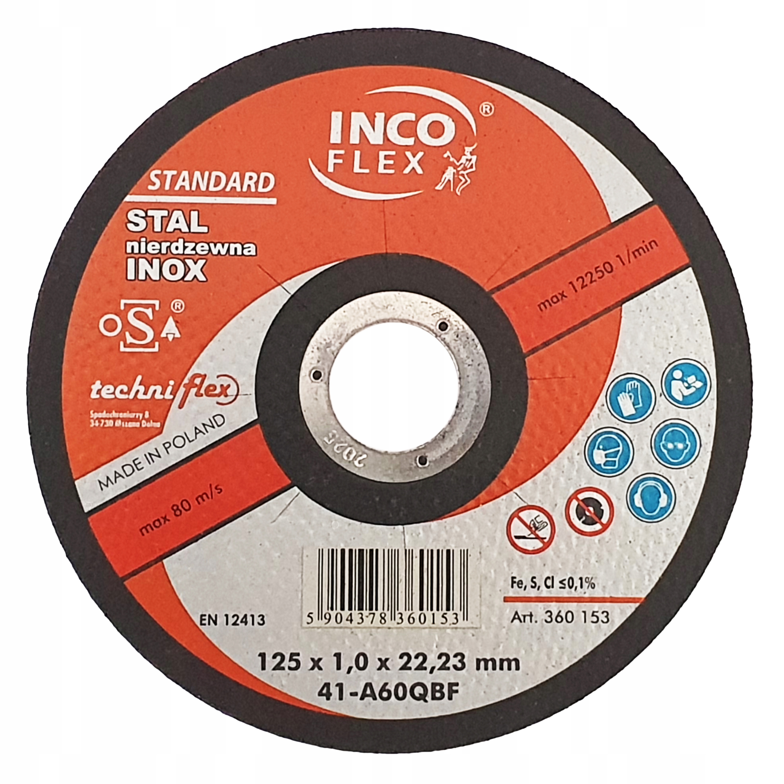 

Tarcza 125x1x22 Do Cięcia Metalu I Inoxu Typ 41