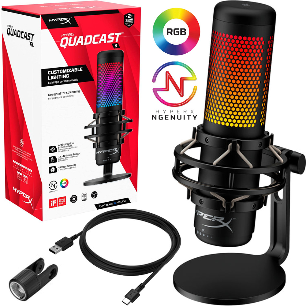 y*様 HyperX QuadCast S ブラック QuadCast S – USB Condenser Gaming Microphone | HyperX