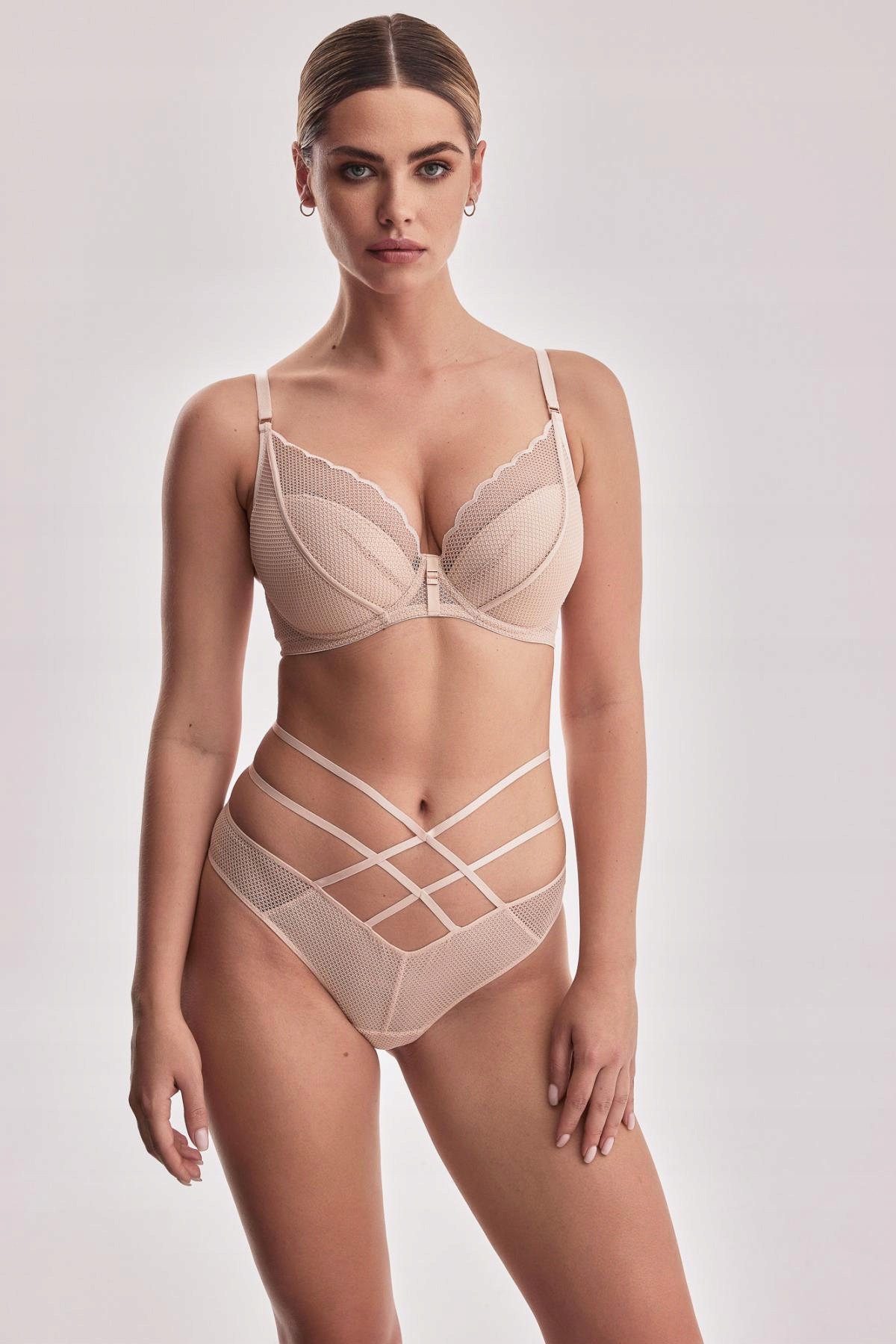 Biustonosz Chita M Bralette Braletka 75C beż Rozmiar 75C