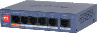 Switch Dahua CS4006-4ET2GT-60, 4-PORT Poe 60W Gigabit Uplink, Cloud Managed (Spravovaný přes Cloud)