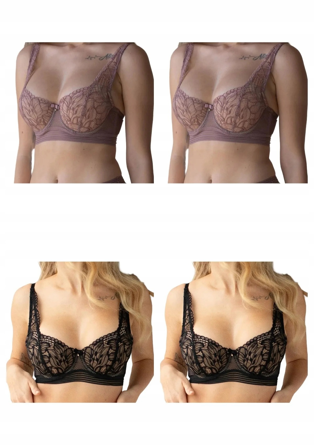 Kleo Ariel 3585 podprsenka 4 ks 2x cappuccino 2x černá 75D