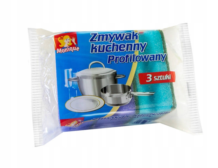 

Zmywaki Gąbki Do Mycia Naczyń Monique 3 Szt