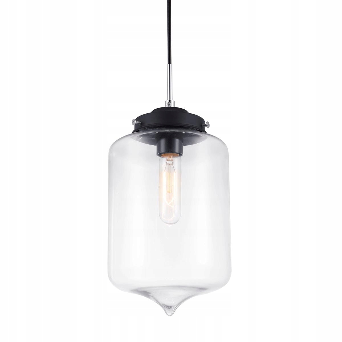 Italux Závesná lampa Industriálna čierna E27 60W nastaviteľná