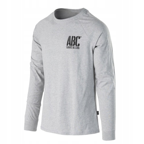 Tričko Helikon S Dlouhým Rukávem Abc Mid Grey Melange (středně šedý melír) S