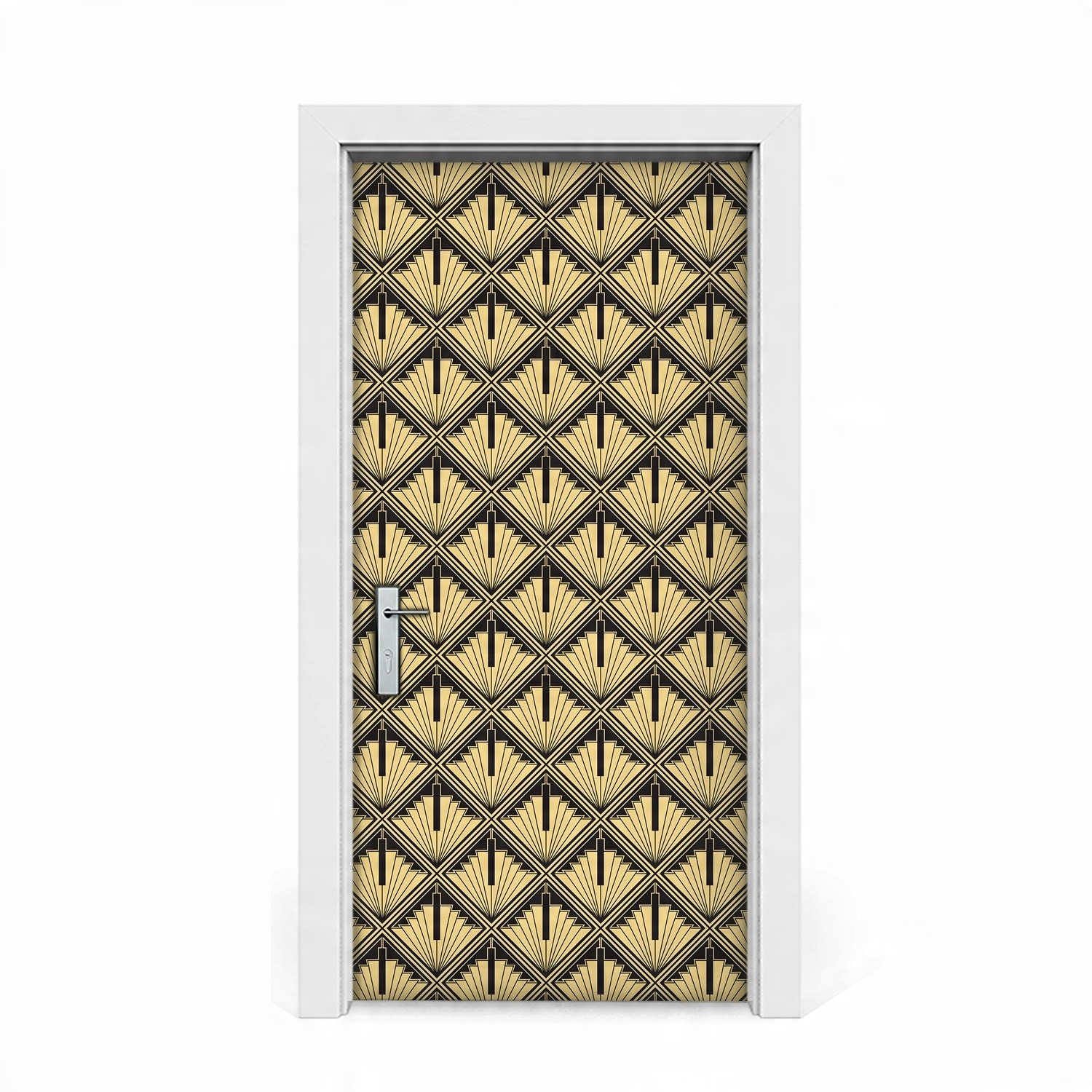 

Naklejka na drzwi Wzór art deco efekt 3D 95x205