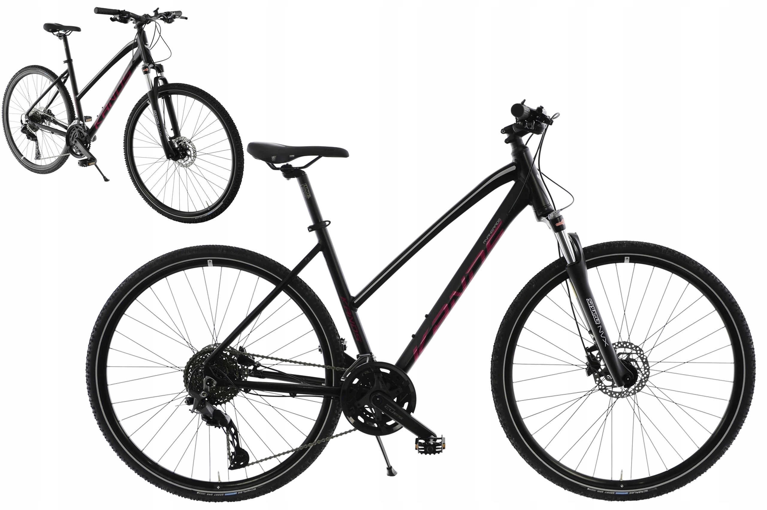 Rower Crossowy 28" Kands Avangarde Cues rama 17" czarny różowy R24