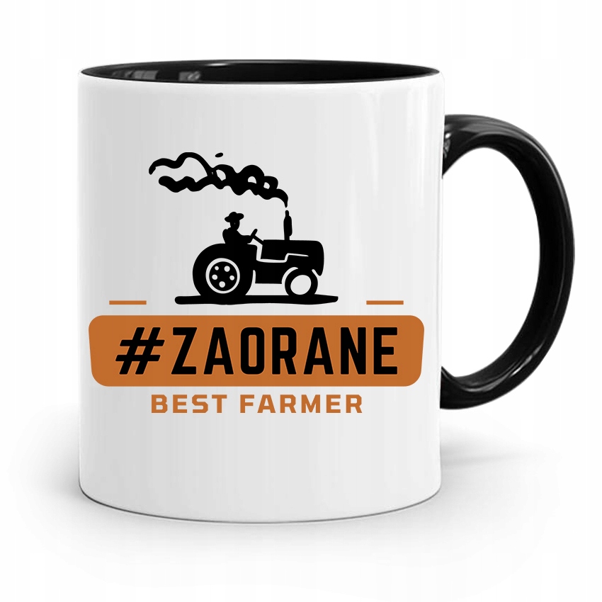 

Dla Rolnika Kubek Czarny #zaorane Best Farmer