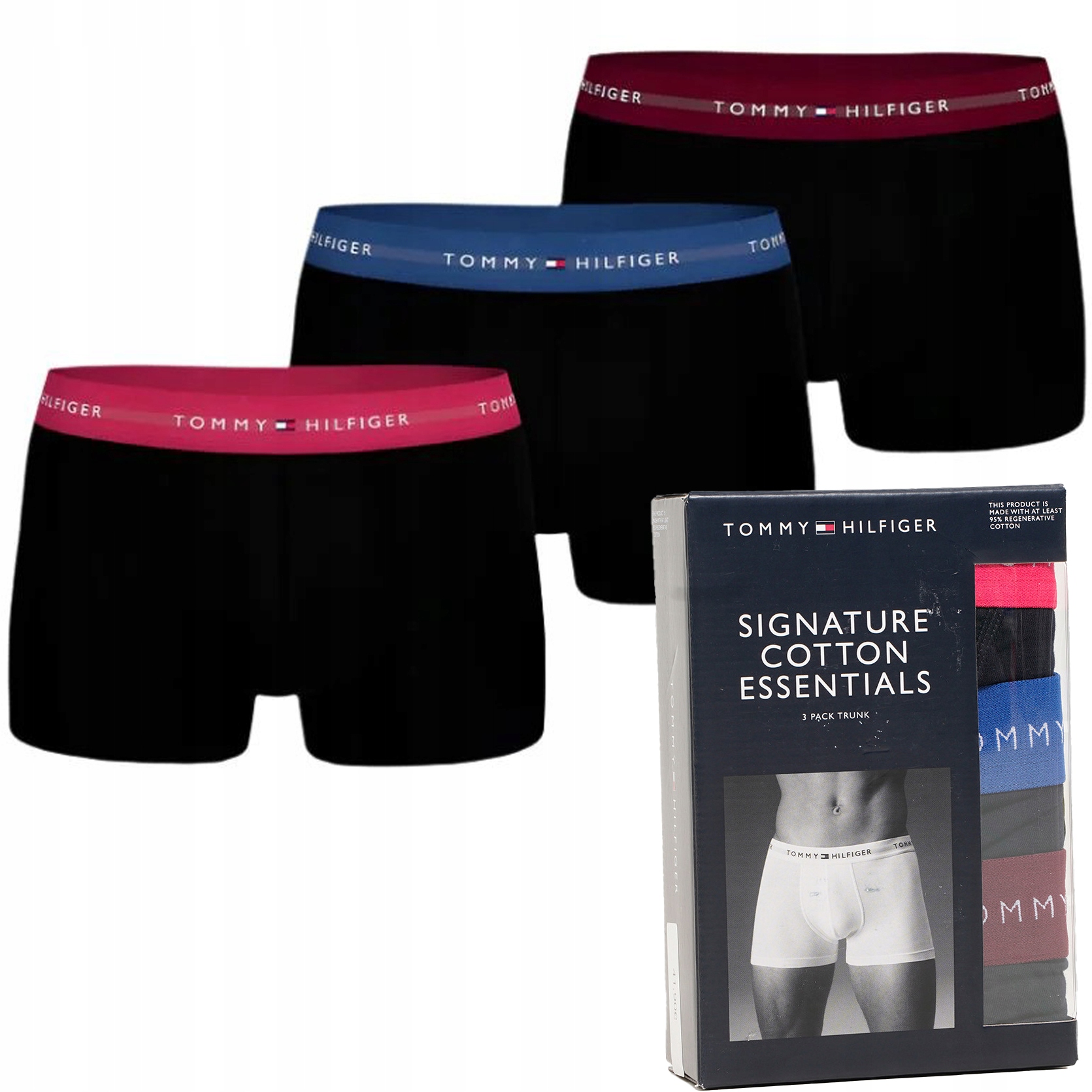 Tommy Hilfiger boxerky slipy pánské komplet 3 kusy UM0UM02763-0VU S